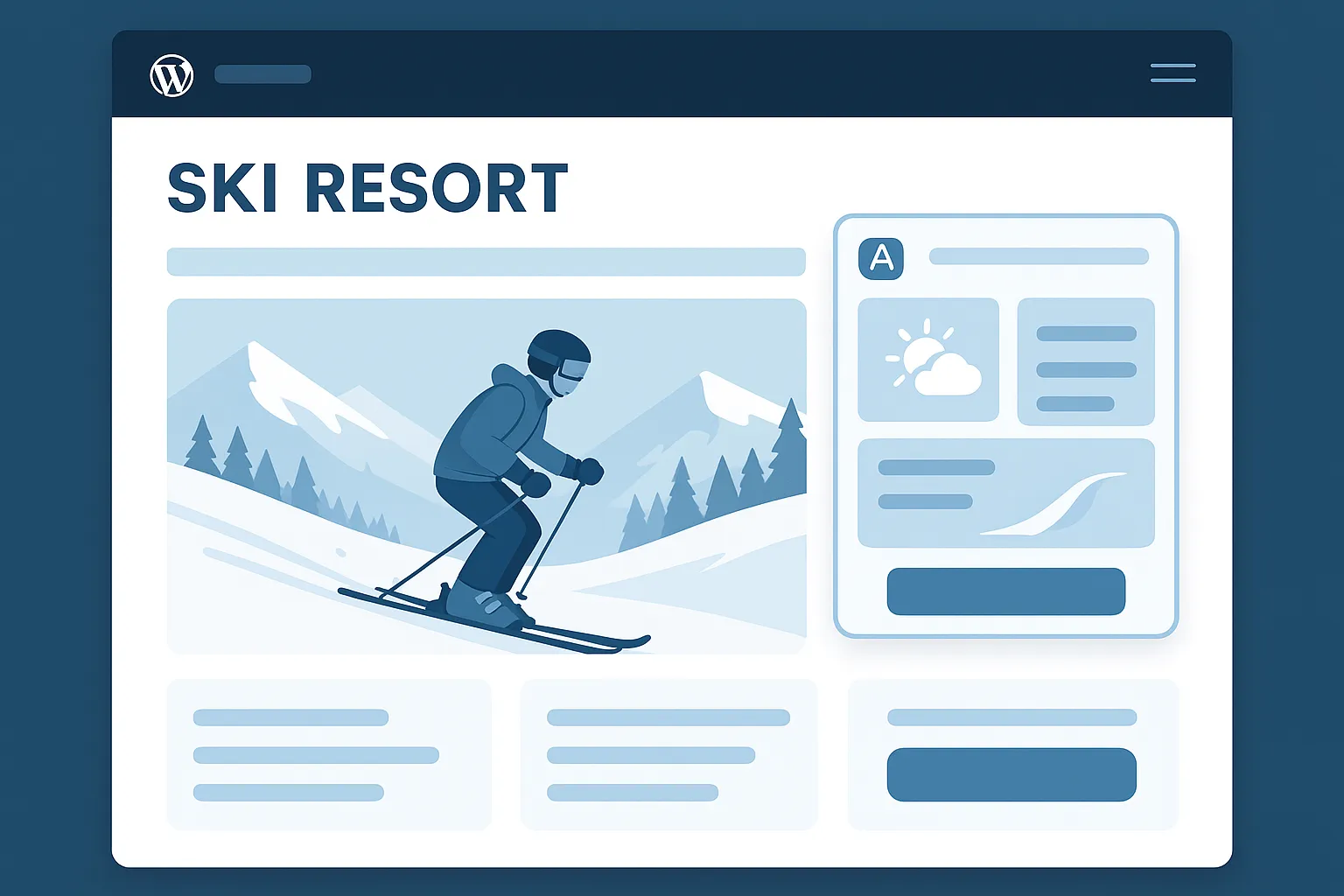 WordPress resort plugin widget